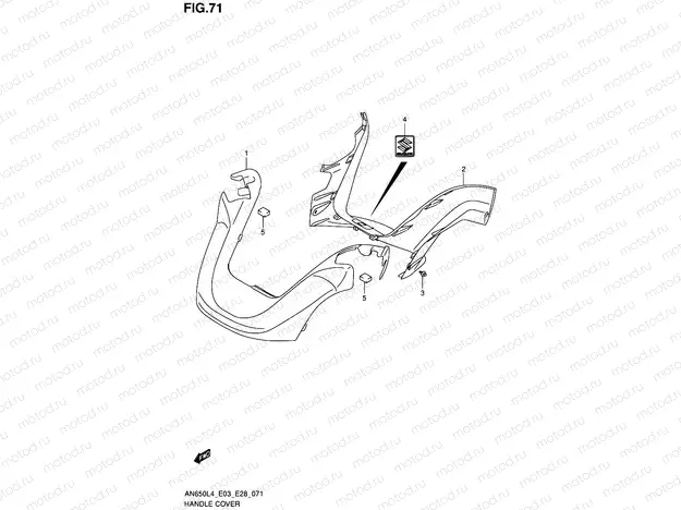 71 - HANDLE COVER