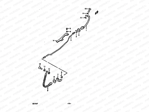 71 - REAR BRAKE HOSE