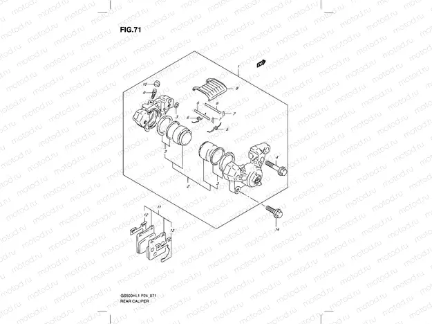 71 - REAR CALIPER