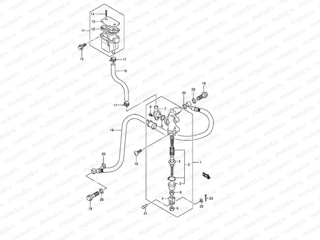 71 - REAR MASTER CYLINDER
