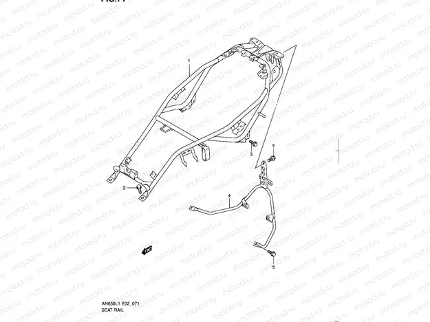 71 - SEAT RAIL