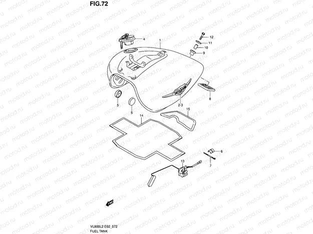 72 - FUEL TANK (VL800L2 E19)