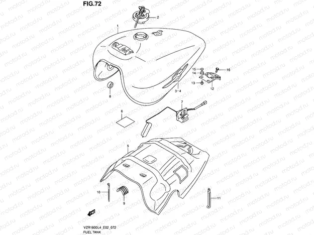 72 - FUEL TANK (VZR1800L4 E02)