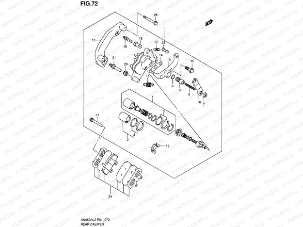 72 - REAR CALIPER