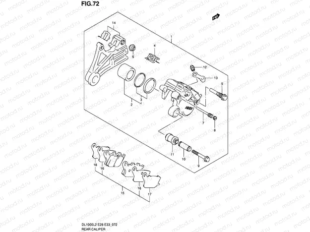 72 - REAR CALIPER