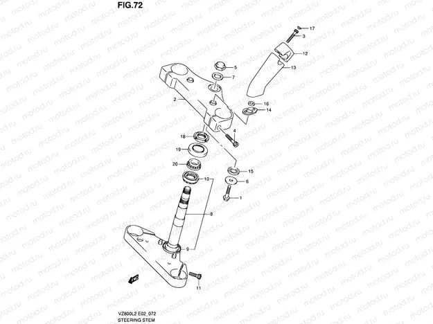 72 - STEERING STEM