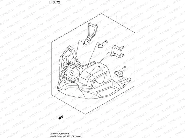 72 - UNDER COWLING SET (OPTIONAL)