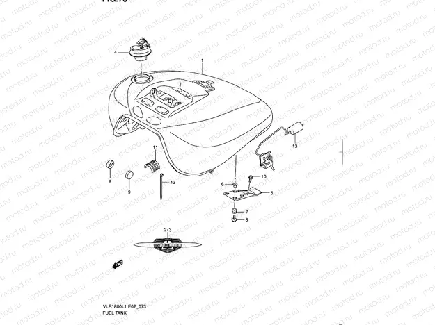 73 - FUEL TANK (VLR1800L1 E19)