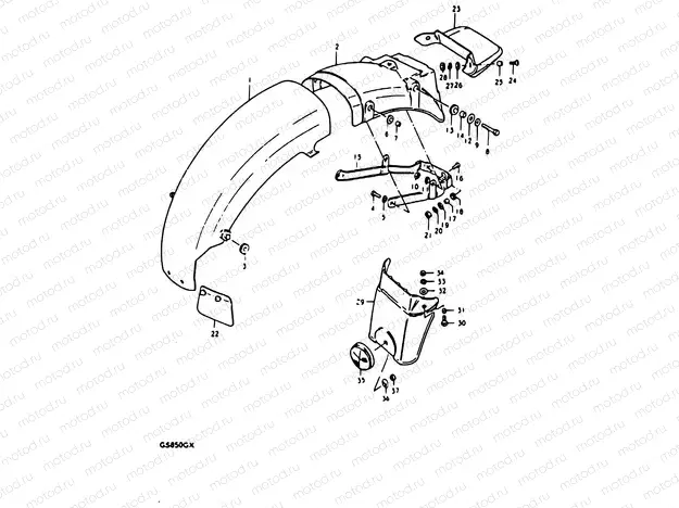 73 - REAR FENDER
