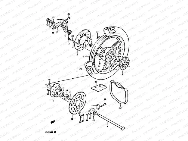 73 - REAR WHEEL
