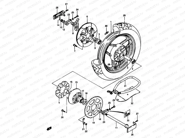 73 - REAR WHEEL