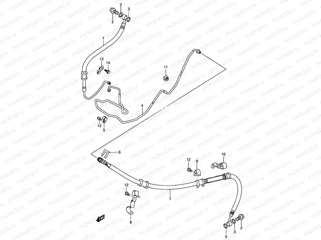73A - REAR BRAKE HOSE (AN650AK4/AK5)