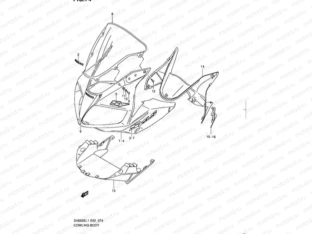 74 - COWLING BODY