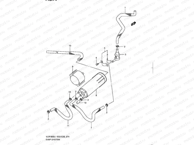 74 - EVAP SYSTEM (VLR1800L1 E33)
