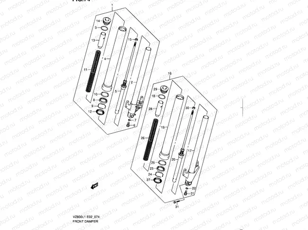 74 - FRONT DAMPER