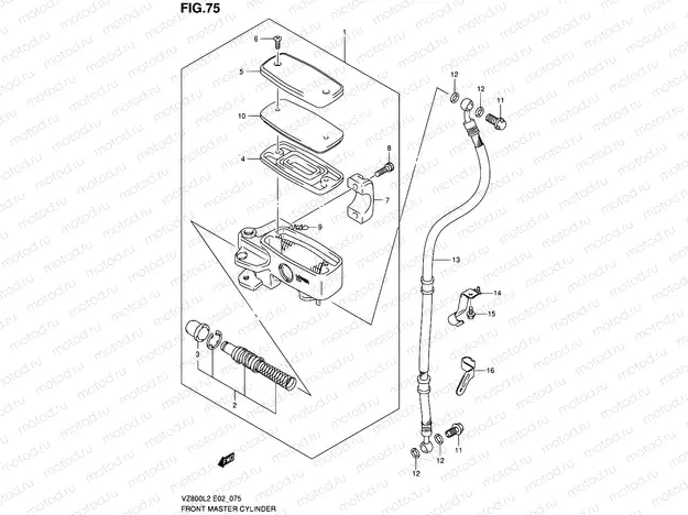 75 - FRONT MASTER CYLINDER