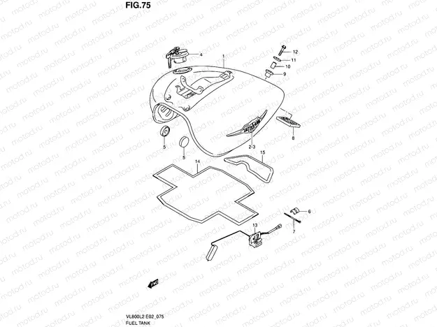 75 - FUEL TANK (VL800CL2 E02)