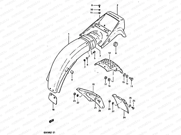 75 - REAR FENDER