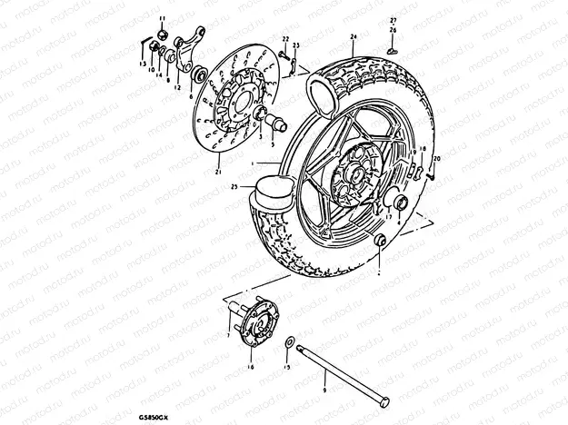 75 - REAR WHEEL