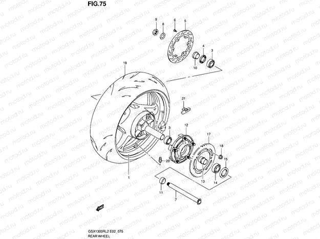 75 - REAR WHEEL