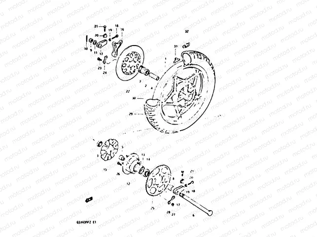 76 - REAR WHEEL (E02)