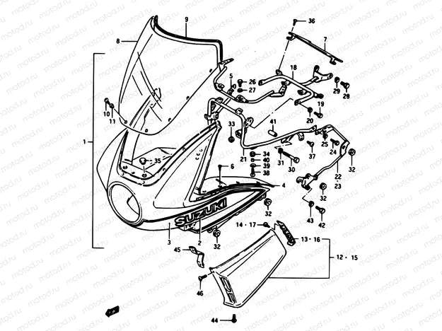 77 - COWLING (GSX1100ESE)
