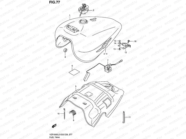 77 - FUEL TANK (VZR1800L2 E03)