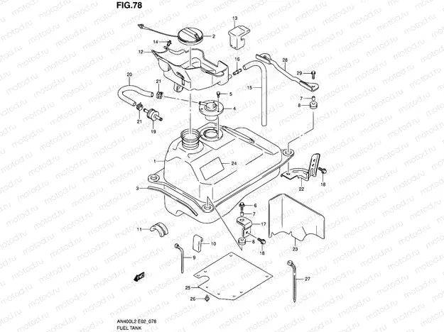 78 - FUEL TANK (AN400ZAL2 E51)