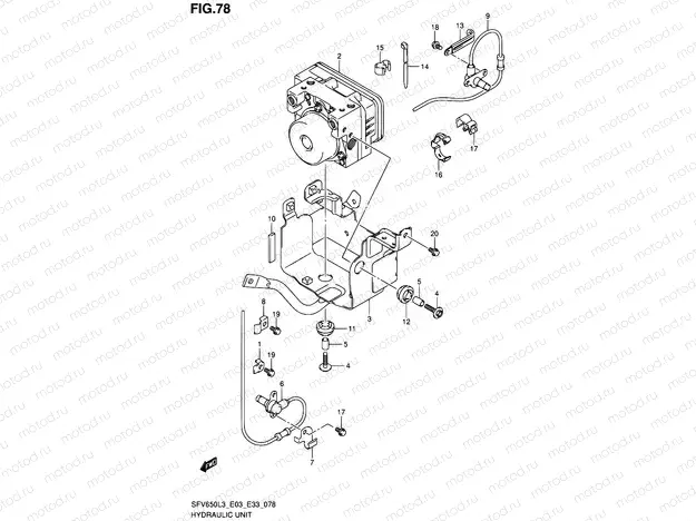 78 - HYDRAULIC UNIT (SFV650AL3 E33)