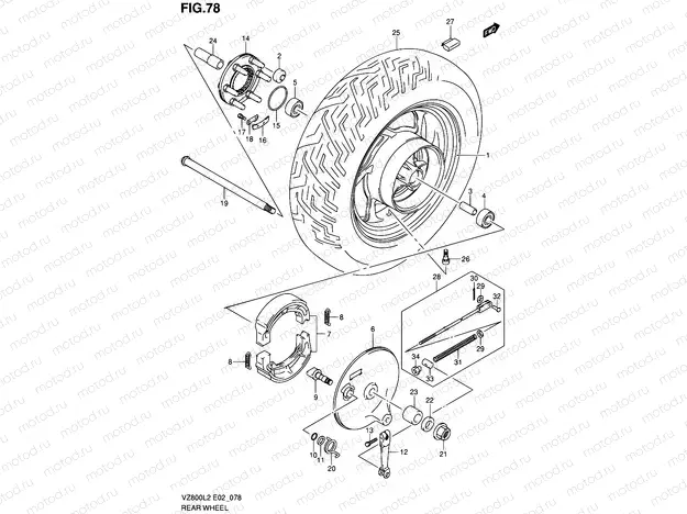 78 - REAR WHEEL