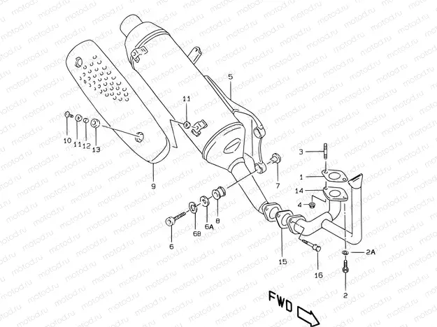 7A - MUFFLER (MODEL W P04)