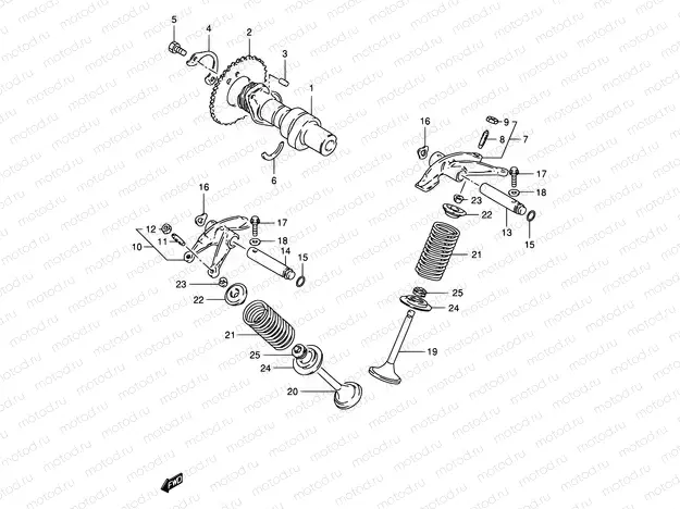 8 - CAM SHAFT - VALVE