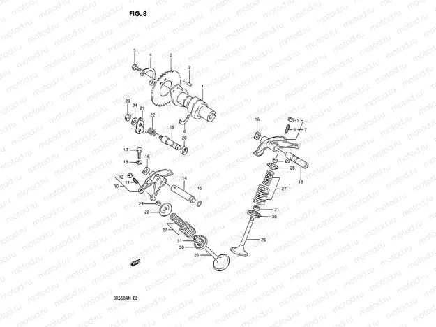 8 - CAM SHAFT - VALVE
