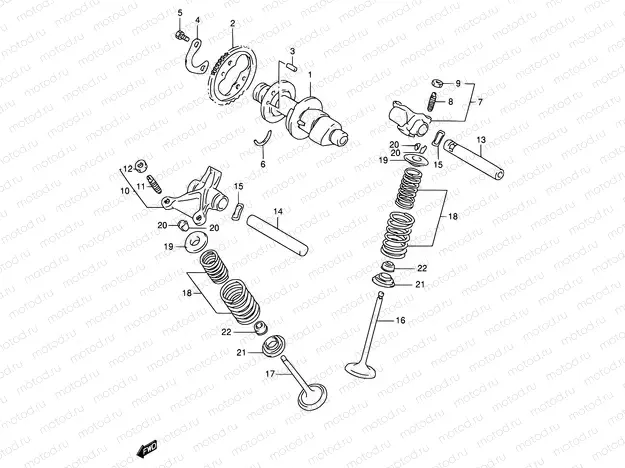 8 - CAM SHAFT - VALVE