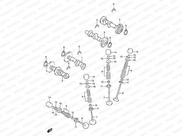 8 - CAM SHAFT / VALVE