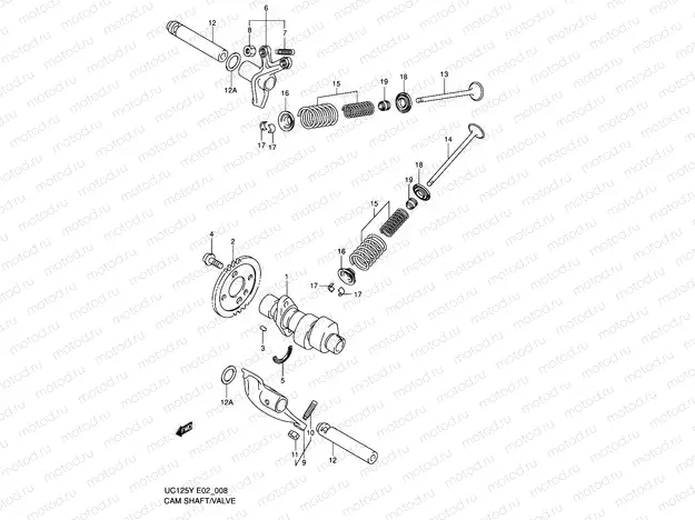 8 - CAM SHAFT/VALVE