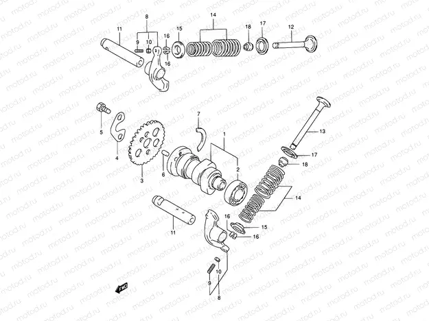 8 - CAM SHAFT/VALVE