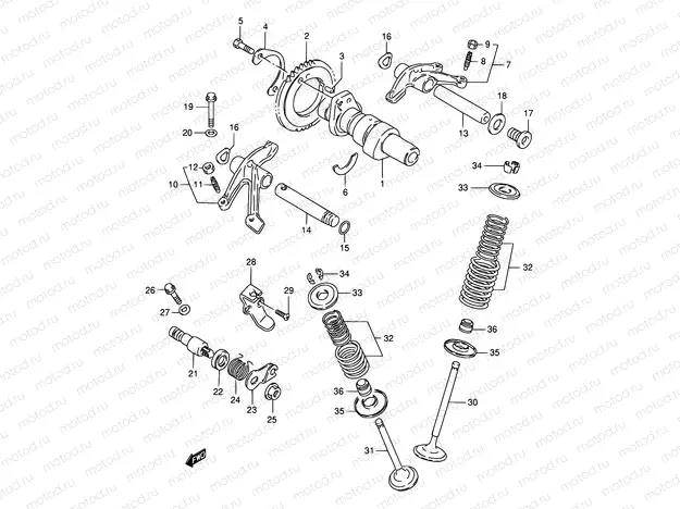 8 - CAM SHAFT/VALVE