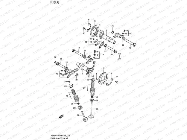8 - CAM SHAFT/VALVE