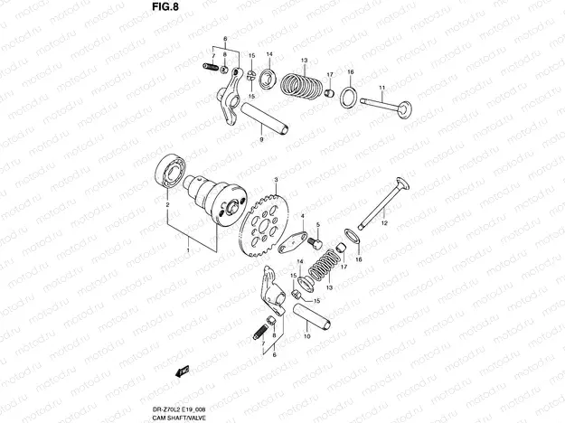 8 - CAMSHAFT - VALVE