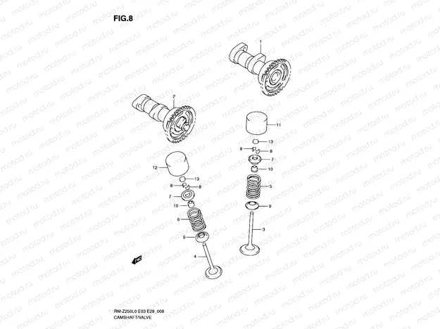 8 - CAMSHAFT - VALVE