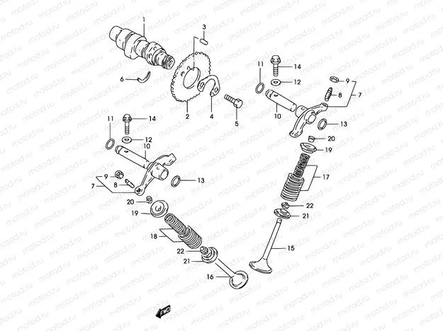 8 - CAMSHAFT-VALVE