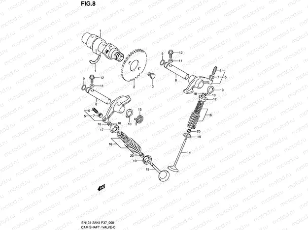 8 - CAMSHAFT - VALVE