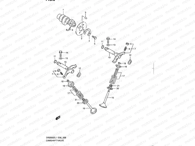 8 - CAMSHAFT/VALVE