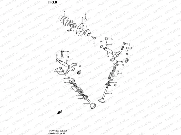 8 - CAMSHAFT/VALVE