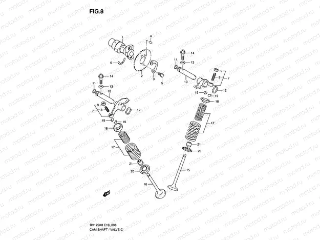 8 - CAMSHAFT/VALVE