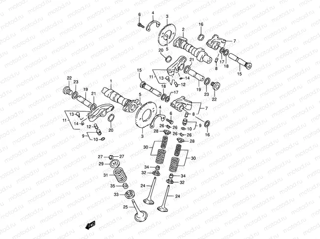 8 - CAMSHAFT/VALVE