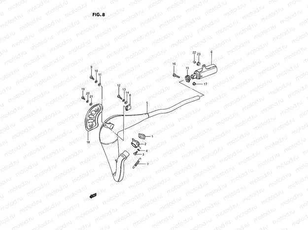 8 - MUFFLER (MODEL G/H/J)