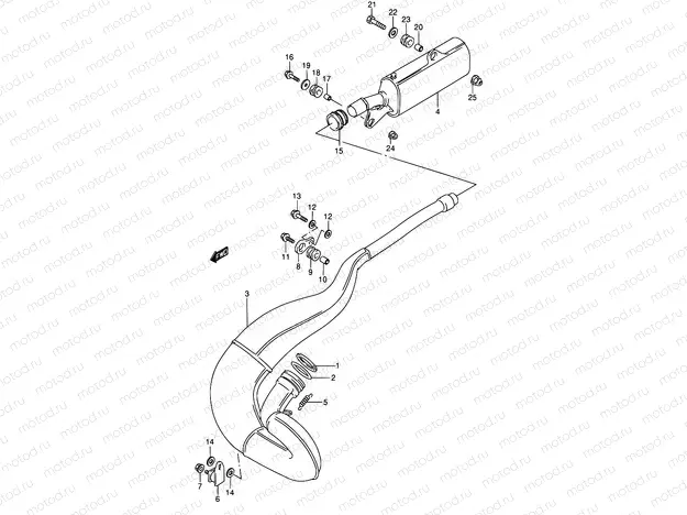 8 - MUFFLER (MODEL K/L/M/N)