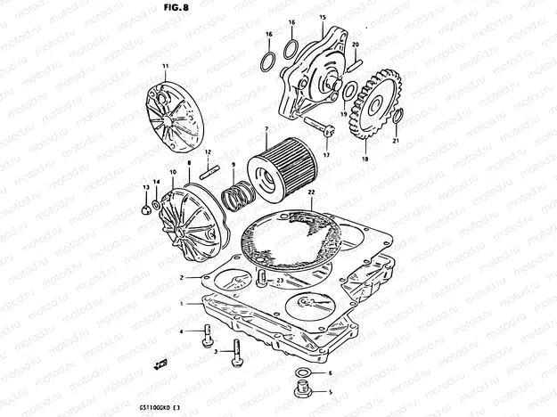 8 - OIL PUMP - OIL FILTER